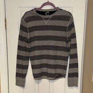 On The Byas gray striped shirt